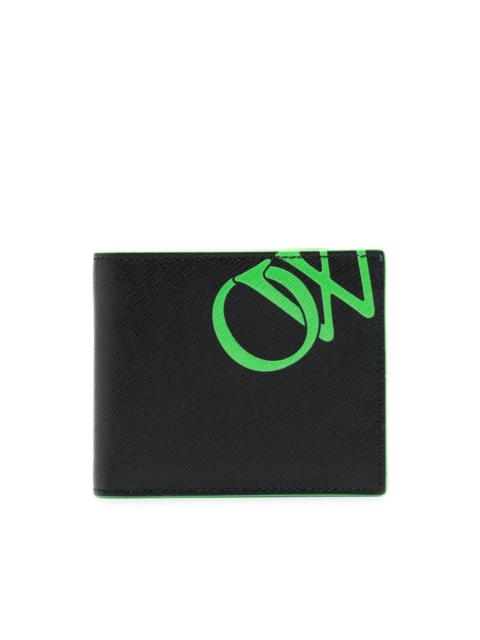 Off-White two-tone bi-fold wallet