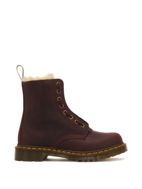 Dr. Martens 1460 Serena Zip 8 Eye Crazy Horse Leather Boots