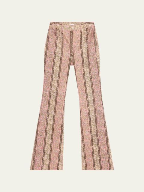 Cinq à Sept Pepper Paisley Flare Jeans