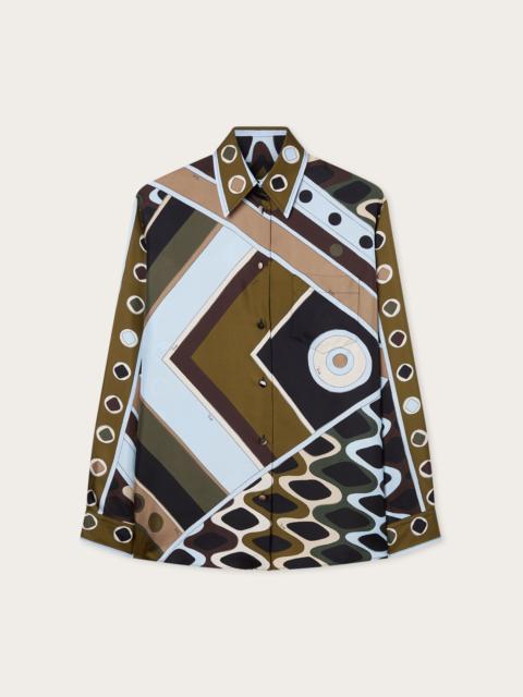 PUCCI VIVARA PRINT SILK SHIRT