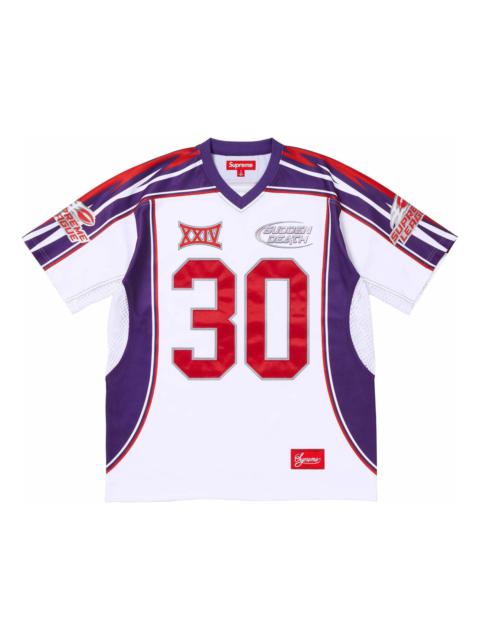 Supreme Supreme Sudden Death Football Jersey 'White Purple