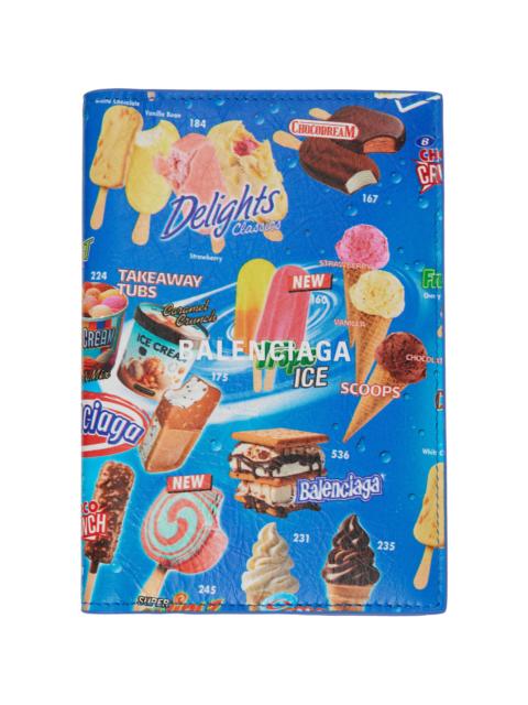 BALENCIAGA Blue Sweet Treat Passport Holder