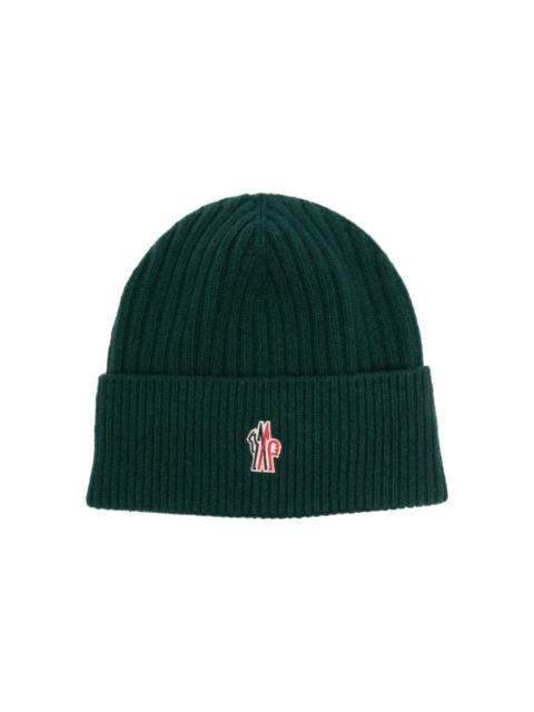Moncler Grenoble logo-embroidered ribbed-knit beanie