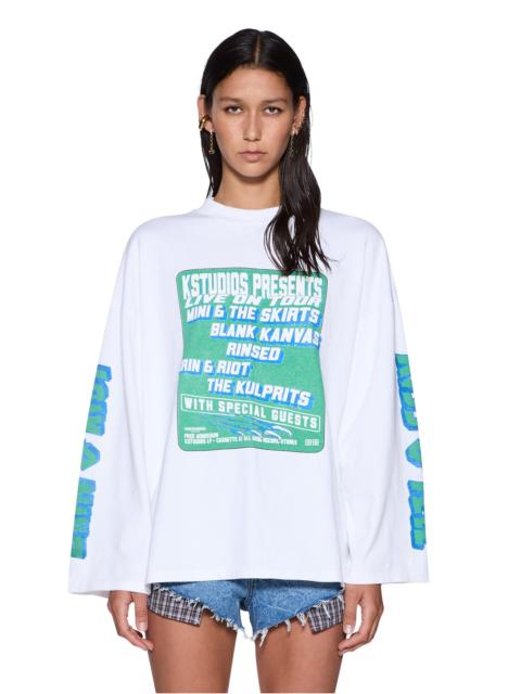 Ksubi KSTUDIO BOYFRIEND LS TEE WHITE