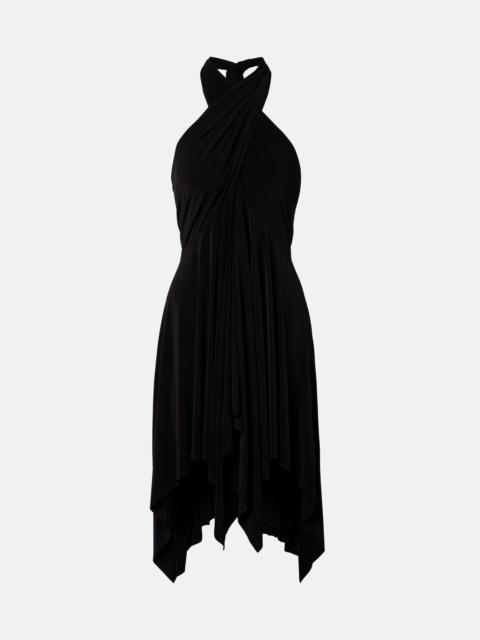 NORMA KAMALI Draped halterneck jersey minidress