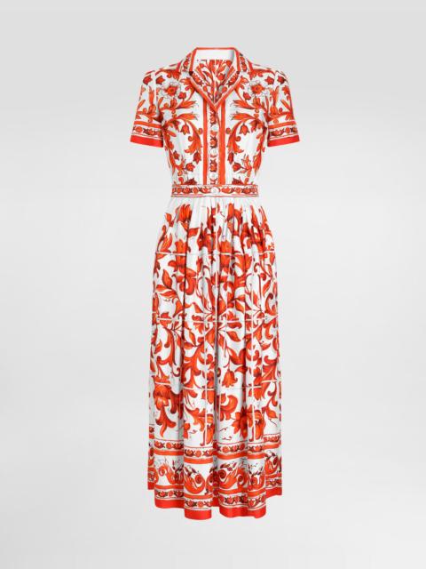 Dolce & Gabbana Majolica-print twill dress