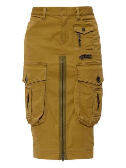 DSQUARED2 x Bettter zip-pocket skirt