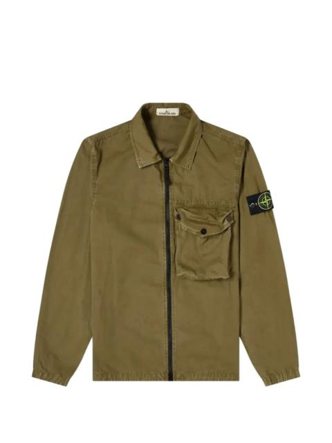 Stone Island zip-up pocket overshirt