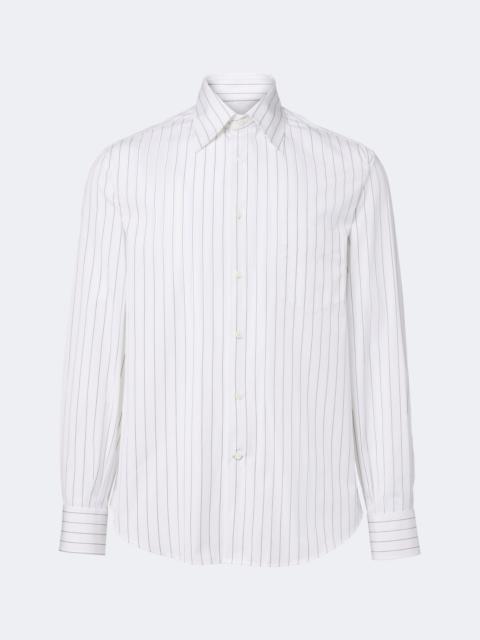Brunello Cucinelli Pinstriped cotton poplin shirt