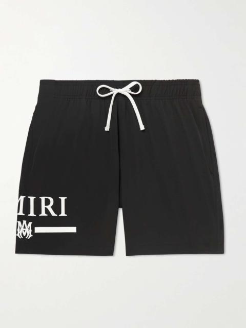 MA Straight-Leg Short-Length Logo-Print Swim Shorts