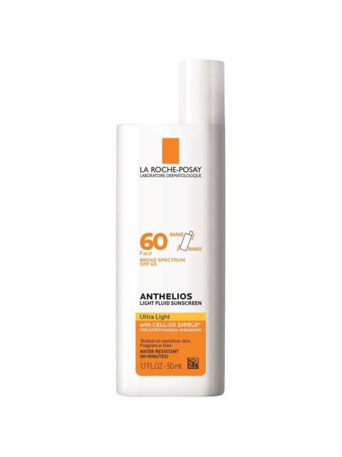 LA ROCHE-POSAY La Roche-Posay Anthelios Ultra Light Fluid Face Sunscreen Broad Spectrum SPF 60 (1.7 fl. oz.)