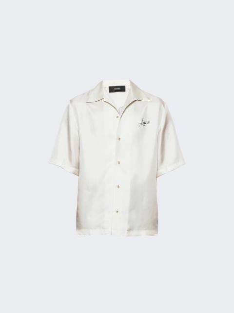AMIRI Hotel Bowling Shirt Alabaster