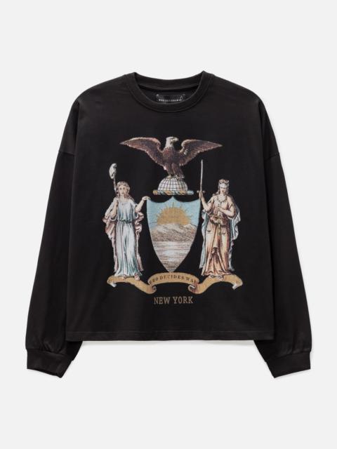 WHO DECIDES WAR CREST CREWNECK