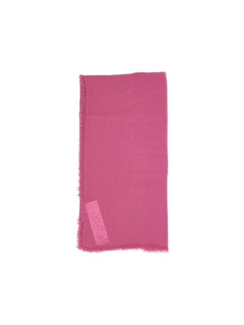 Max Mara jacquard fringed-trim scarf