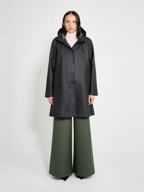 Stutterheim Black Raincoat for Women - Mosebacke