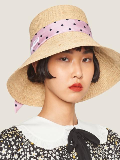 Miu Miu Raffia hat