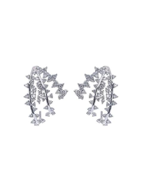 ANANYA Diamond Scatter Tri-Hoop Earrings