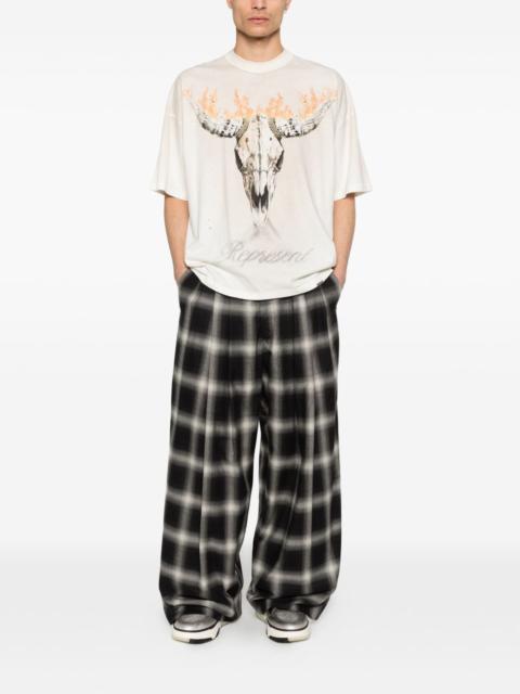 REPRESENT skull-print T-shirt