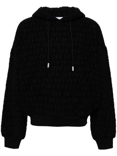 Off-White logo print hoodie