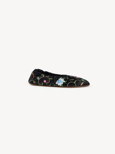 KENZO 'KENZO Ballet' ballerinas in embroidered satin