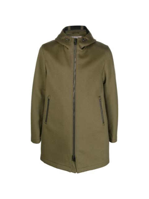 Herno zip-up hooded coat