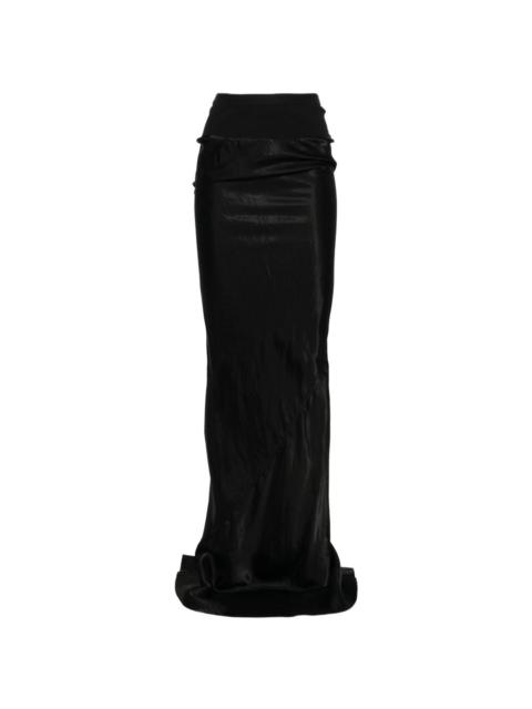 Rick Owens ruched maxi skirt