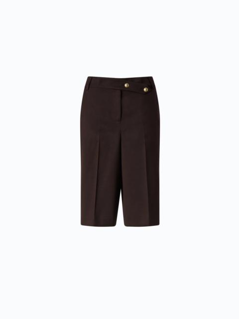 PINKO BERMUDA SHORTS IN STRETCH WOOL-BLEND FABRIC