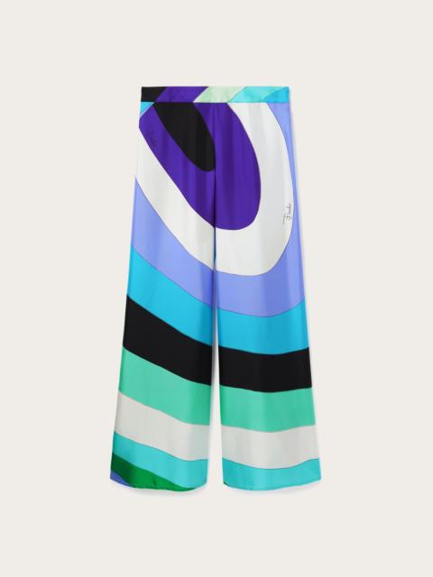 PUCCI IRIDE PRINT SILK PANTS