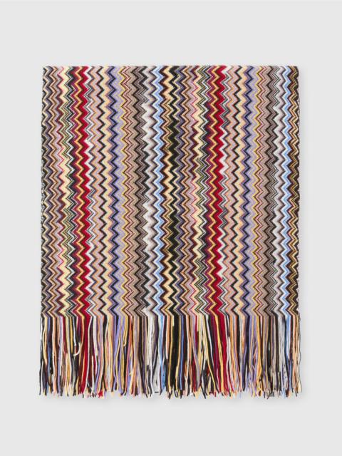 Missoni Slub knit shawl with fringes