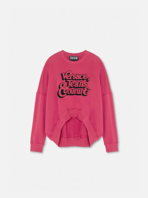 VERSACE JEANS COUTURE Logo Asymmetrical Sweatshirt