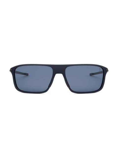 TAG Heuer Men's Vingt Sept 62MM Rectangular Sunglasses - Dark Blue Blue
