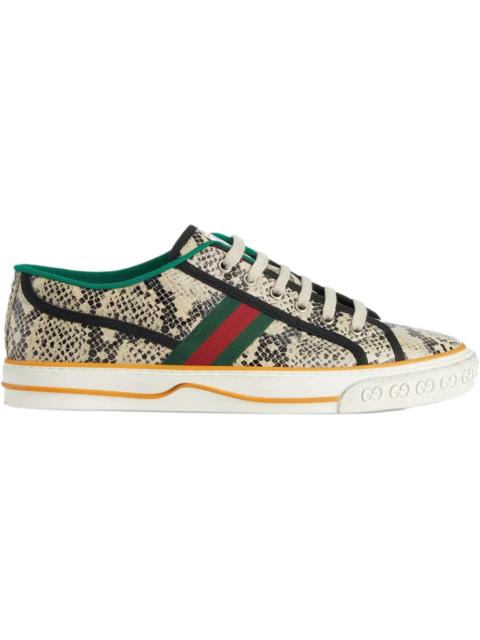 GUCCI Gucci Tennis 1977 Sneaker Python Skin Beige Black