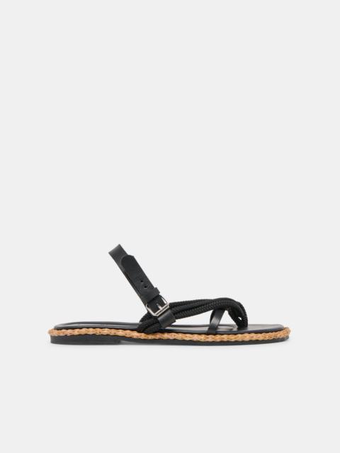 dolce vita REED SANDALS BLACK LEATHER