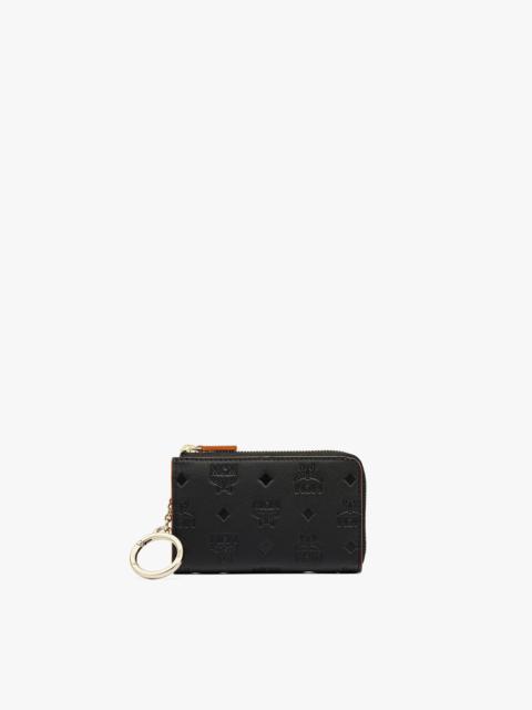 MCM Aren Zip Card Wallet in Monogram Leather