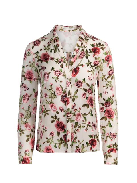 Alice + Olivia ELOISE BUTTON DOWN BLOUSE