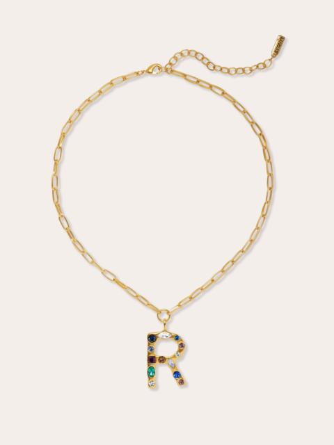 RAMY BROOK Jewel Letter Necklace