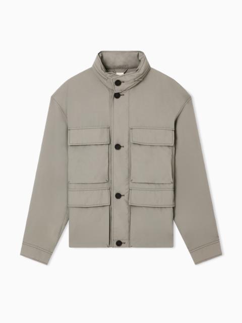 EMPORIO ARMANI POLYAMIDE AND SILK BLOUSON