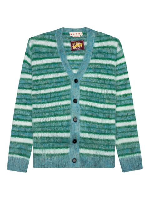 Marni V-neck striped cardigan