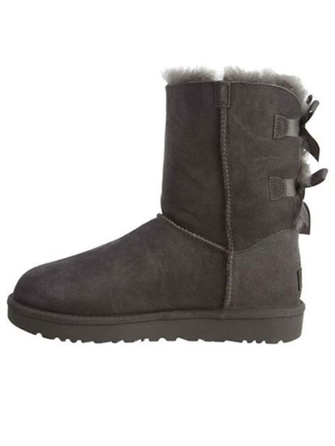 UGG (WMNS) UGG Mini Bailey Bow II Boot Fleece Lined Gray 1016225-GREY