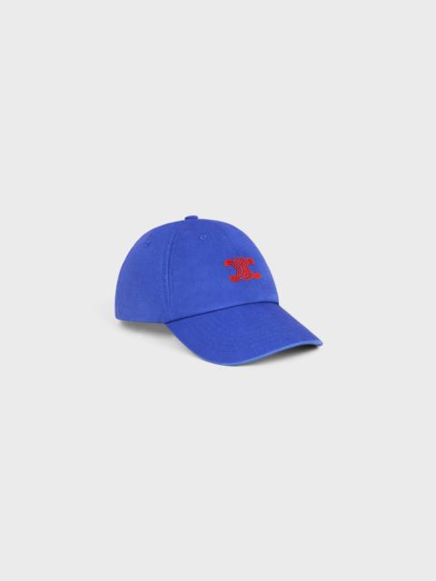 CELINE VIVIENNE CAP IN cotton twill