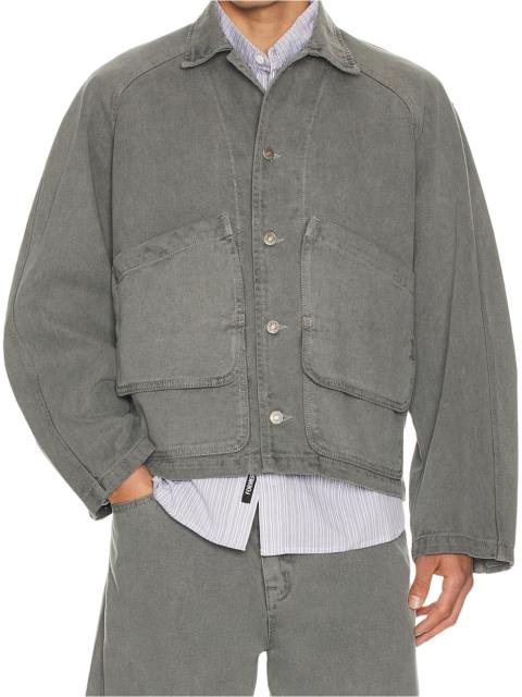 LE17SEPTEMBRE Garment Dyed Denim Hunting Jacket