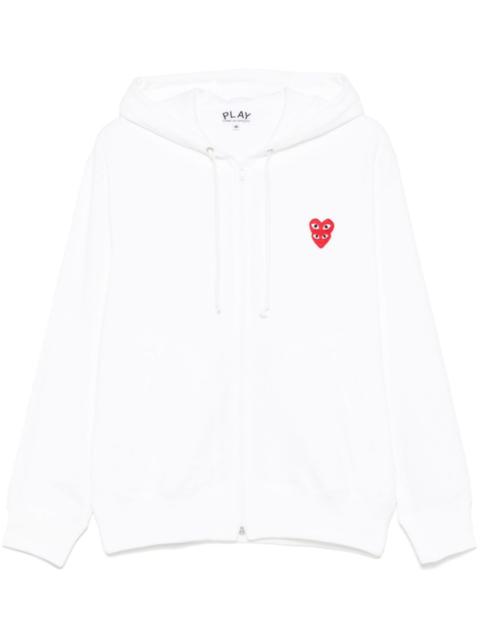 Comme des Garçons PLAY Double Heart-patch hoodie