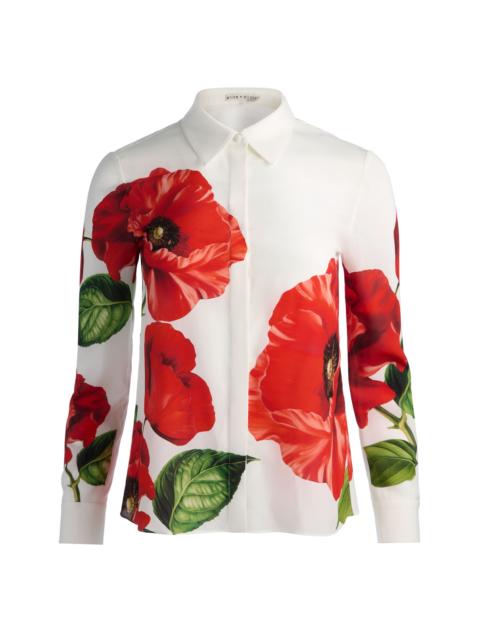 Alice + Olivia WILLA SILK BLOUSE - SUMMER POPPY