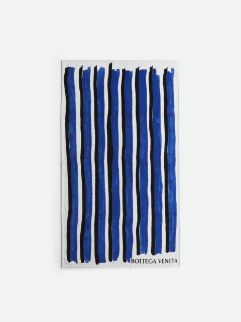 Bottega Veneta striped cotton beach towel