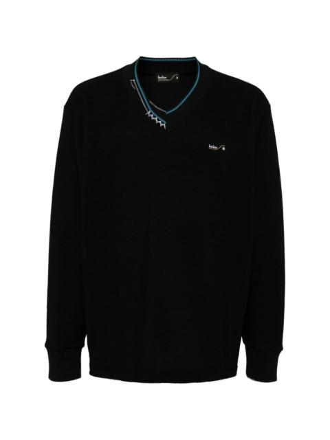 Kolor V-neck pullover jumper