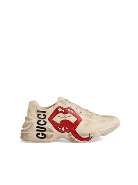 GUCCI Rhyton sneaker with mouth print