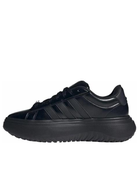 adidas (WMNS) adidas Grand Court Platform 'All Black' JH8668