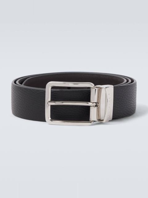 Canali Braided leather belt