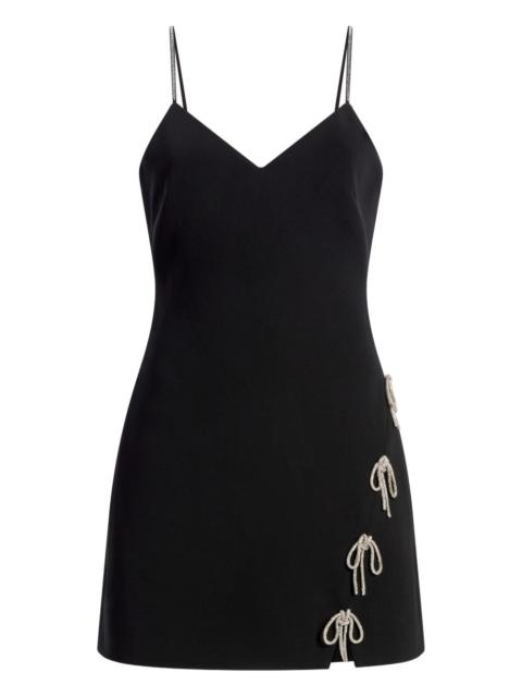 Cinq à Sept Corded rhinestone bow rella dress