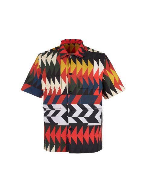 sacai Quilts Short Sleeve Shirt